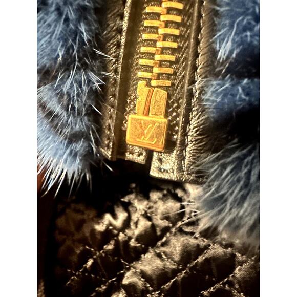 Louis Vuitton **RARE/LIMITED EDITION** Monogram Mink Peplum Vest - Blue - Picture 11 of 12